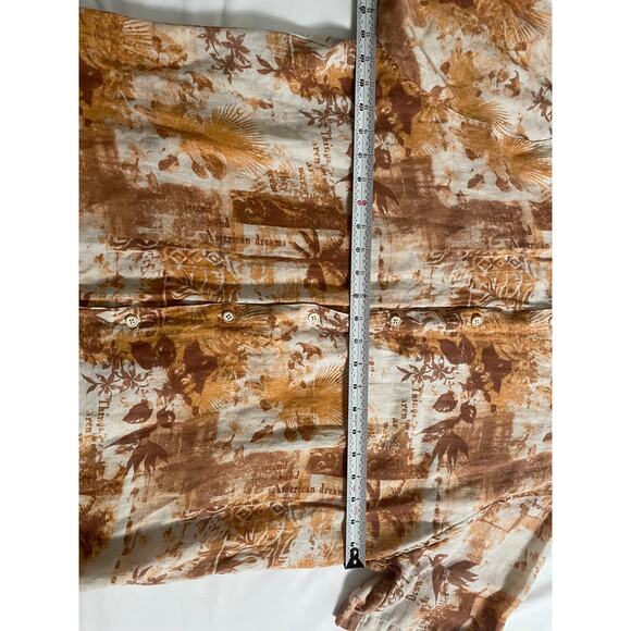 Margaritaville short sleeve button down SZ XXL silk/linen blend - Picture 6 of 7